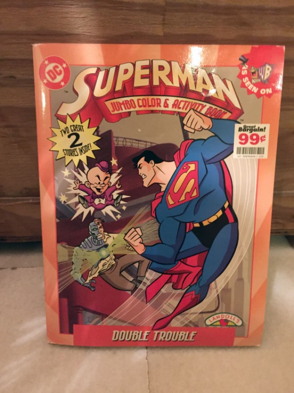 Superman Animated Series Jumbo Colouring & Activity Book Double Trouble