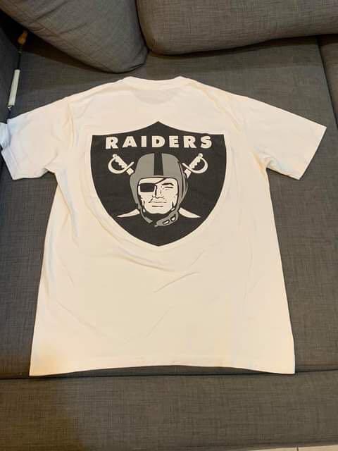 Supreme NFL x Raiders x '47 Pocket Tee White, Men's Fashion, Tops