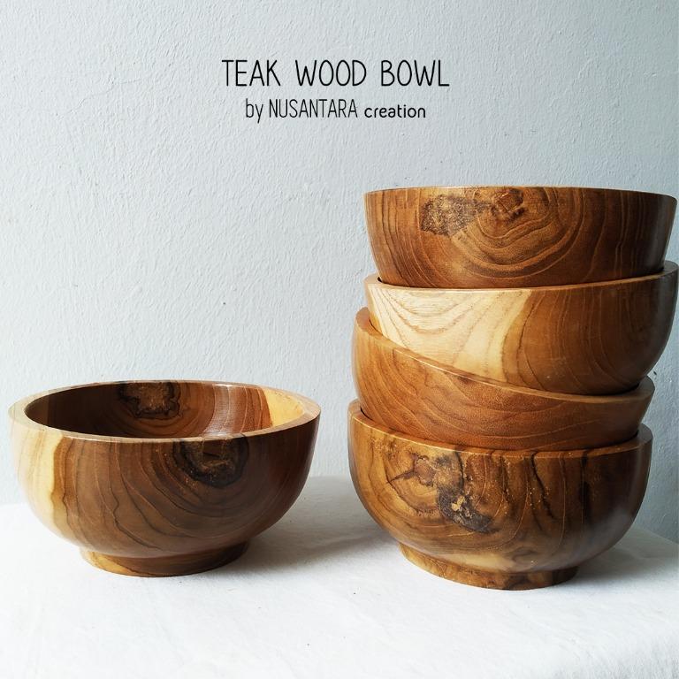 Vintage Narra Wood Bowl for Boho Decor