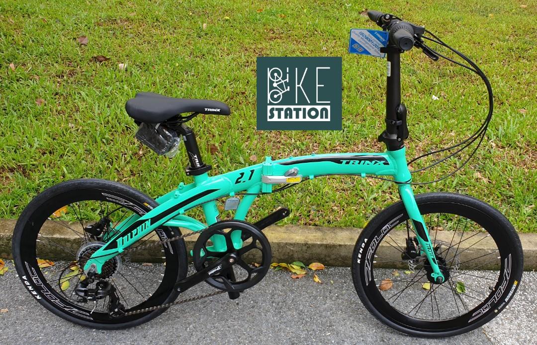 Trinx folding bike dolphin 2.0 review top