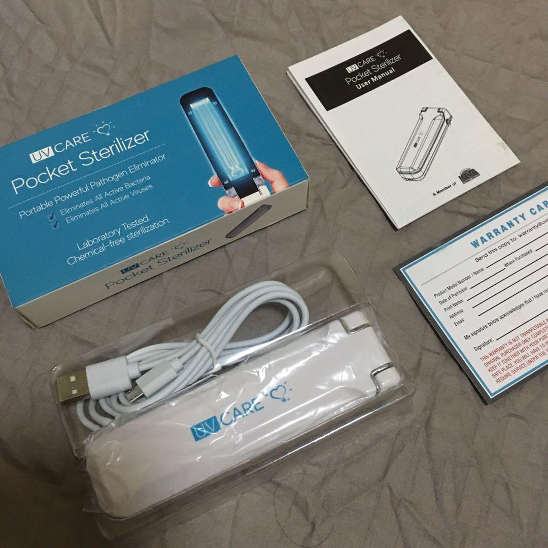 UV Care Pocket Sterilizer (Category: Irons & Steamers) located in Quezon City. Submitted by thingsforless (Listing ID 1062329248, Image 2). Description: Extra unit. Used only 2x. Condition is like brand new What you see is what you’ll get NO ISSUES .