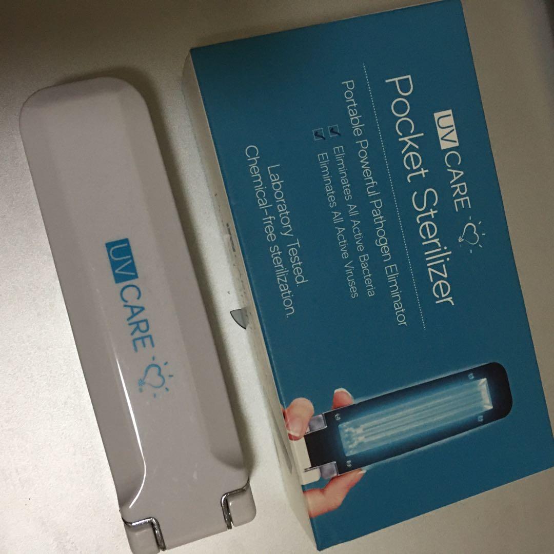 UV Care Pocket Sterilizer (Category: Irons & Steamers) located in Quezon City. Submitted by thingsforless (Listing ID 1062329248, Image 1). Description: Extra unit. Used only 2x. Condition is like brand new What you see is what you’ll get NO ISSUES .