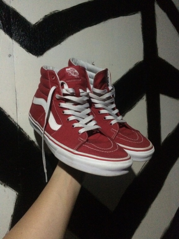 vans hi red