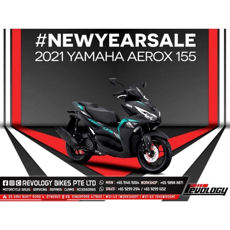 21 New Year Sale Yamaha Aerox 155 21 Black Cyan Motorcycles Motorcycles For Sale Class 2b On Carousell