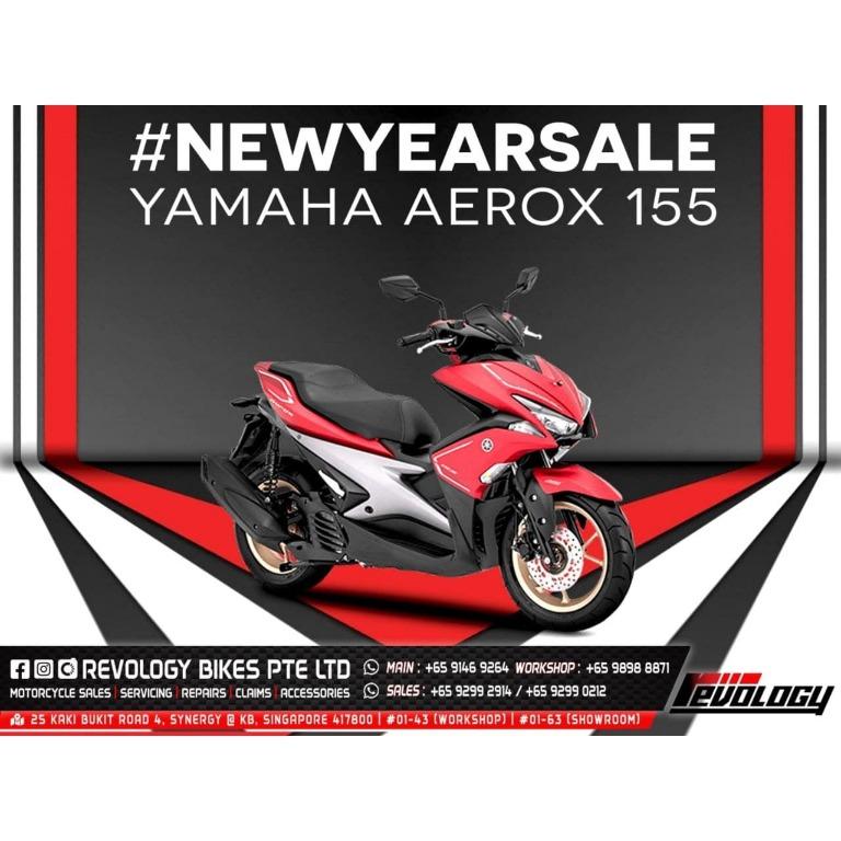 21 New Year Sale Yamaha Aerox 155 Matte Red Motorcycles Motorcycles For Sale Class 2b On Carousell