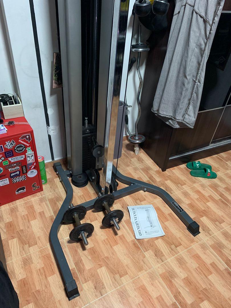 Single column pulley machine clearance