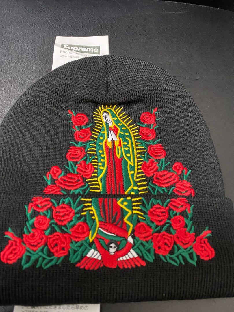 稀少】Supreme Guadalupe Beanie マリア 白 - ニットキャップ/ビーニー