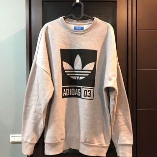 Adidas Original 愛迪達 三葉草 衛衣 大學T 落肩