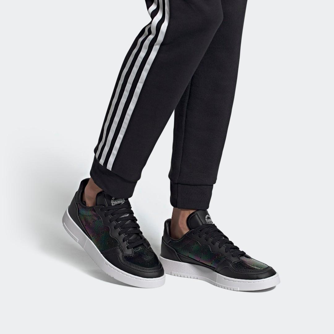 Adidas supercourt black white online