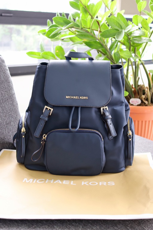 Michael kors 2025 navy backpack
