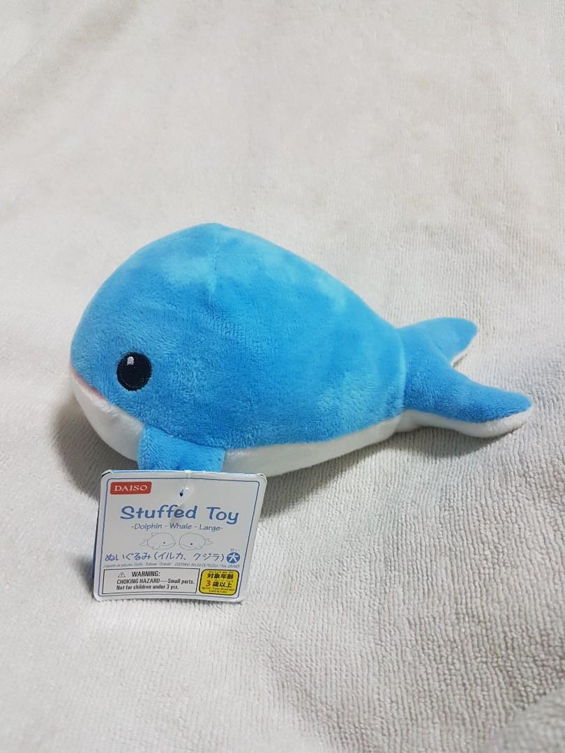 Authentic Daiso Blue Whale Plush Soft Toy, Hobbies & Toys, Toys & Games