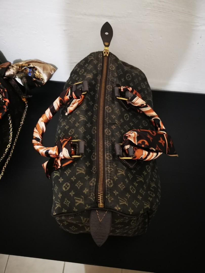 Authentic LV Louis Vuitton Speedy 30 tote Bag ONLY come with 2 normal  Twilly Ribbon Bag Tied Handle (bag condition 5/10 Wear at corners) Datecode