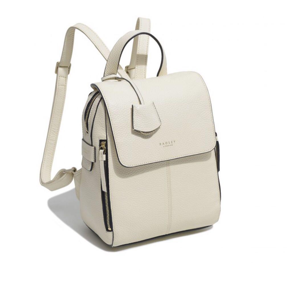 SALE Authentic Radley London Lorne Close Medium Flapover Backpack in Oyster