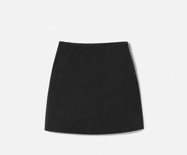High waisted black mini skirt Outlet
