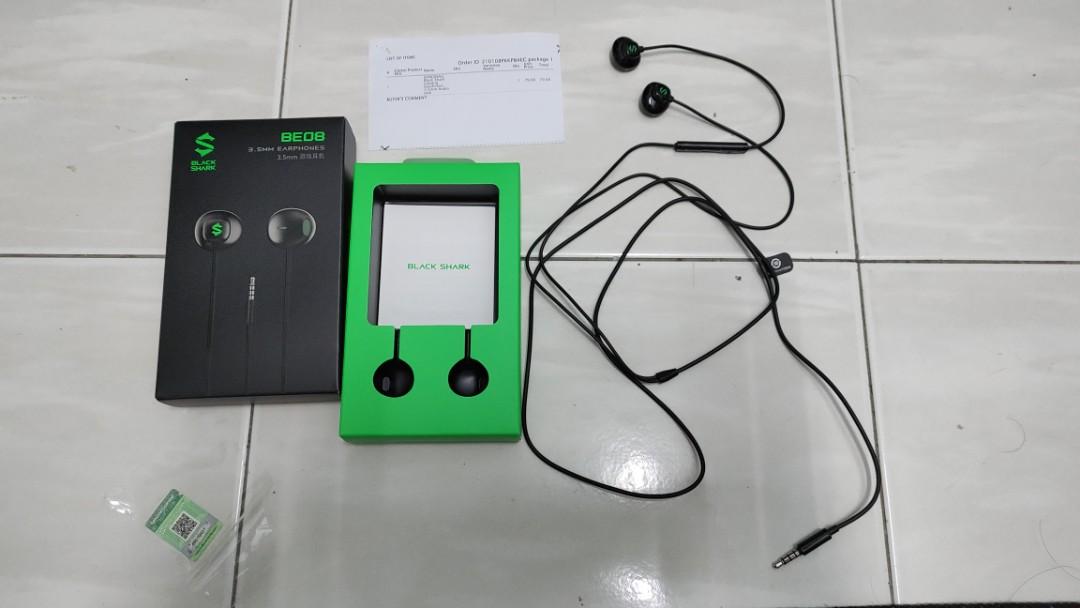 Black shark online 3.5 mm earphones