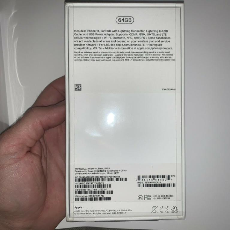 BRAND NEW IN SEALED BOX Apple iPhone 11 64GB 4G LTE GSM, Electronics