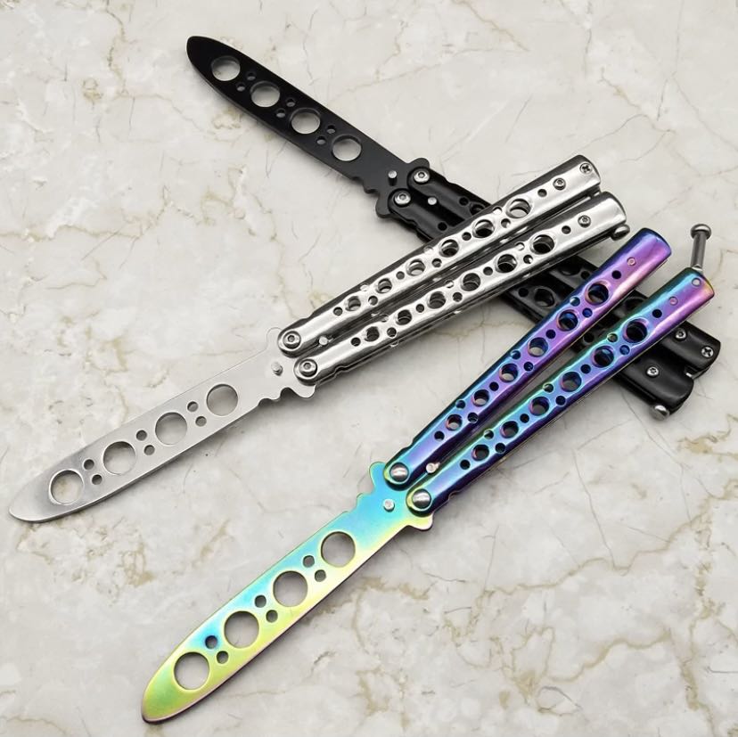 Benchmade Stainless Steel Balisong / Butterfly Knife Blunt, Babies