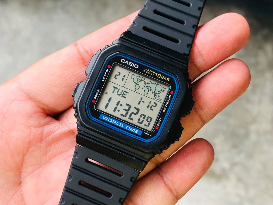 Casio world online time vintage