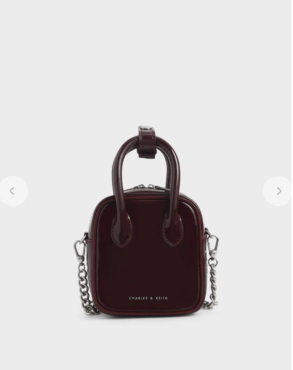 Mini patent square best sale pouch