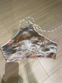 Chinese Print Halter Top