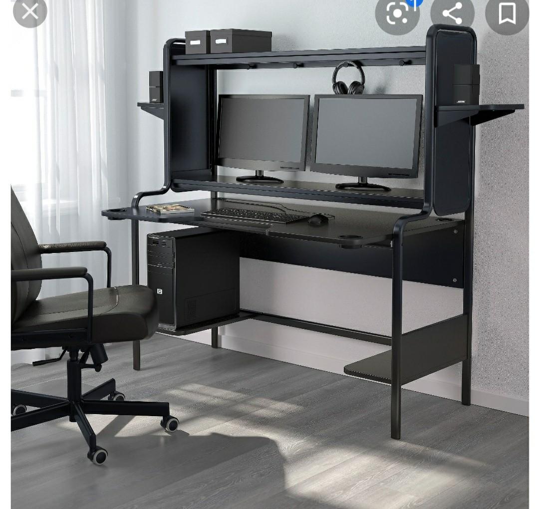 Computer Table ( Ikea Gaming Desk), Furniture & Home Living, Furniture
