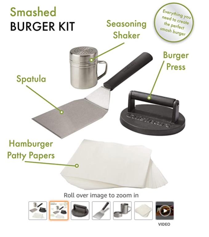 Cuisinart Smashed Burger Kit (Category: Ice-cream Makers) located in Pasig City. Submitted by vll92 (Listing ID 1062554004, Image 1). Description: Cuisinart Smashed Burger Kit.
