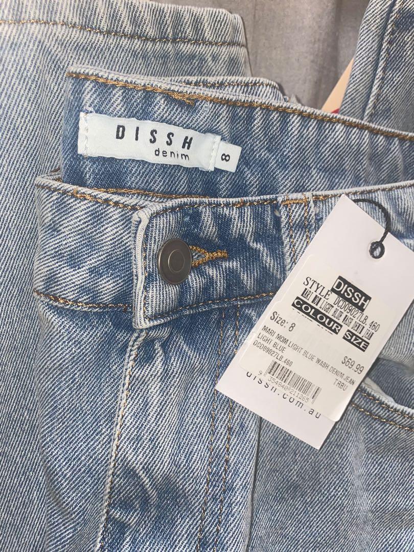 Dissh Mari Mom Light Blue Wash Denim 