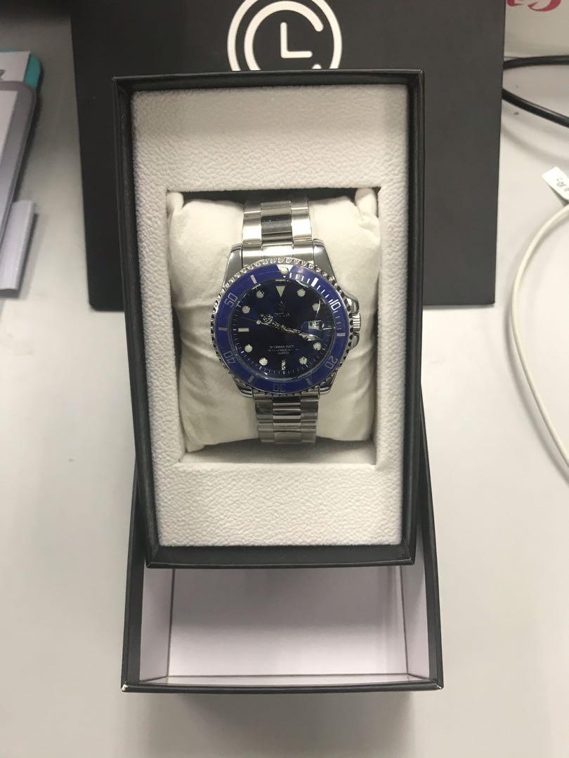 Dita submariner (blue), Luxury, Watches 