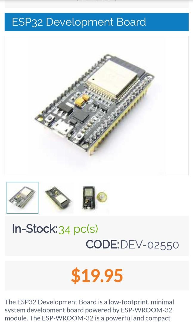 Esp32 development board, Computers & Tech, Parts & Accessories ...