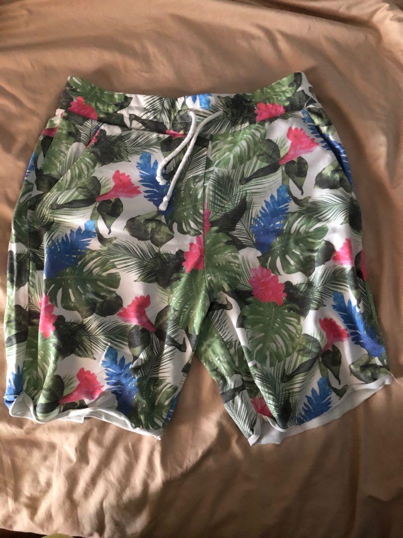 Floral white shorts Clearance