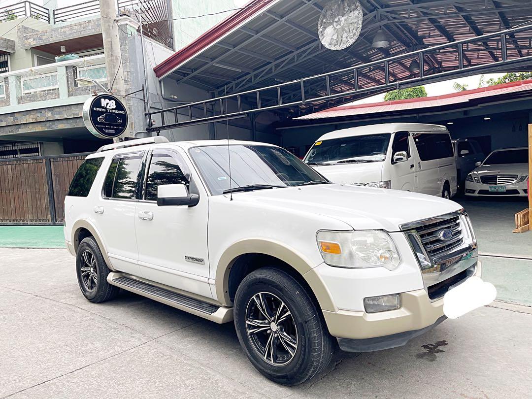 Ford Explorer Eddie Bauer Auto (Category: Used Cars) located in Bacoor. Submitted by myronemz8 (Listing ID 1058247064, Image 2). Description: For Sale/Swap 2007 Ford Explorer Eddie Bauer AT White Floorship Fresh in/out Full option Beige leather seat 80% Tires Oem mags Owners Manual/Booklet 2 Keys Newly Change oil Bnew Amaron Battery Updated PMS Ending Plate#3 428k Neg Upon Viewing Dare To Compare🙏🏻❤️ Accept Trade In🙏🏻🛵 Look For: Myrone R. Ta