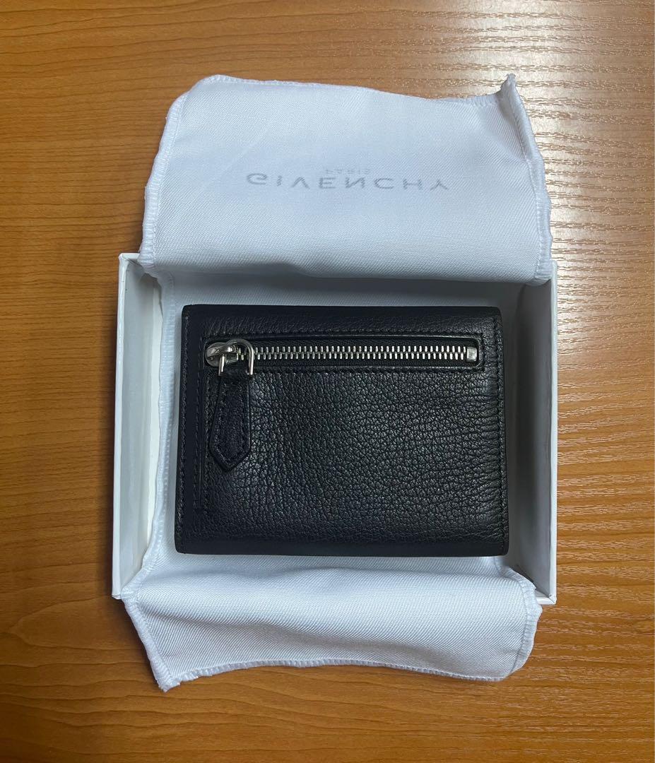 Givenchy Pandora 3 Fold Wallet (Category: Luxury Bags & Wallets) located in Makati City. Submitted by elizarthmary (Listing ID 1062437568, Image 2). Description: Exterior: - goatskin leather body - silver tone hardware - snap tab closure - 1 zipper pocket - raised designer lettering.