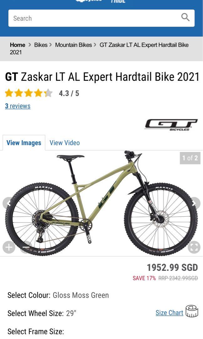 Gt Zaskar Expert Lt 21 Bicycles Pmds Bicycles Mountain Bikes On Carousell