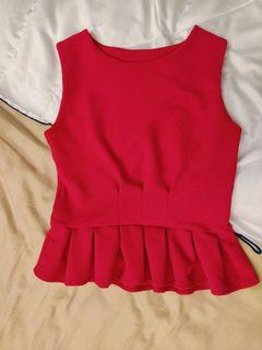 Hot Pink Peplum Top💓