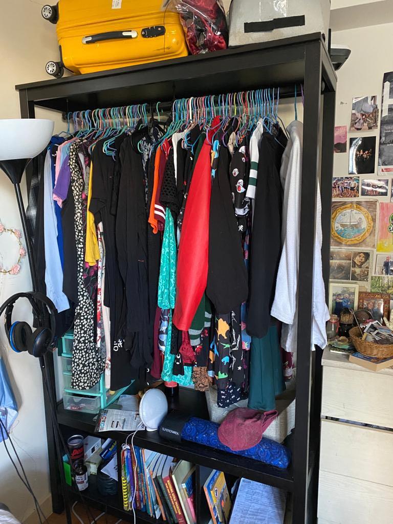 IKEA Kallax open wardrobe, 傢俬＆家居, 傢俬 - Carousell