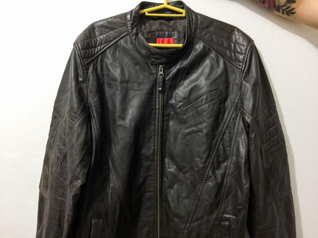 Izod leather sale jacket