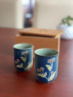 Japanese couple tea cup set