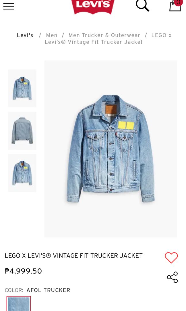 VINTAGE FIT Denim TRUCKER JACKET 