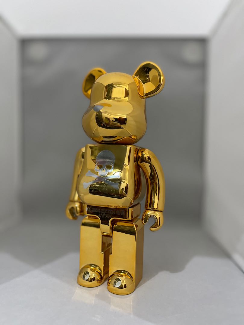 400% Bearbrick Mastermind Japan Gold Chrome, Hobbies & Toys 