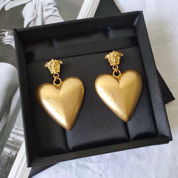 Versace heart earrings sale