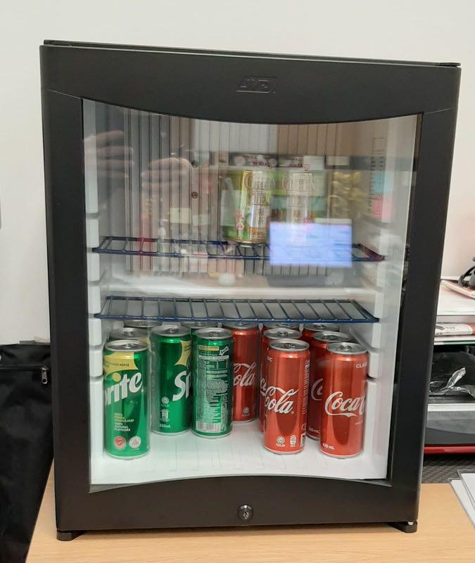 Mini bar fridge with lock and key (Used), TV & Home Appliances, Kitchen