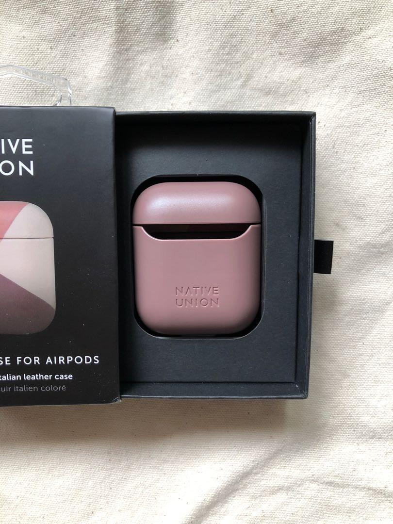 Native Union Marquetry Airpods Case (Category: Portable Audio Accessories) located in Pasig City. Submitted by Bbbb123 (Listing ID 1062421965, Image 3). Description: Original Native Union Marquetry Case in Rose - Apple Store price: ₽2,060 (sold out) - Wireless Charging compatible - Genuine Italian leather case (still smells like leather!) - Barely used. 10/10 condition no scratches Last 4 photos were grabbed from Native Union website.