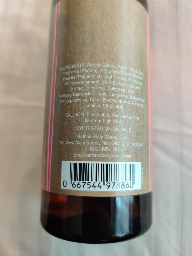 *New* Bath & Body Works Mint Leaf & Bergamot + Natural Peppermint oil