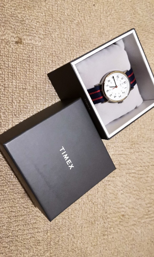 (New) Jam Tangan Timex Weekender Central Park T2N747 unisex, Barang Mewah, Jam Tangan di Carousell