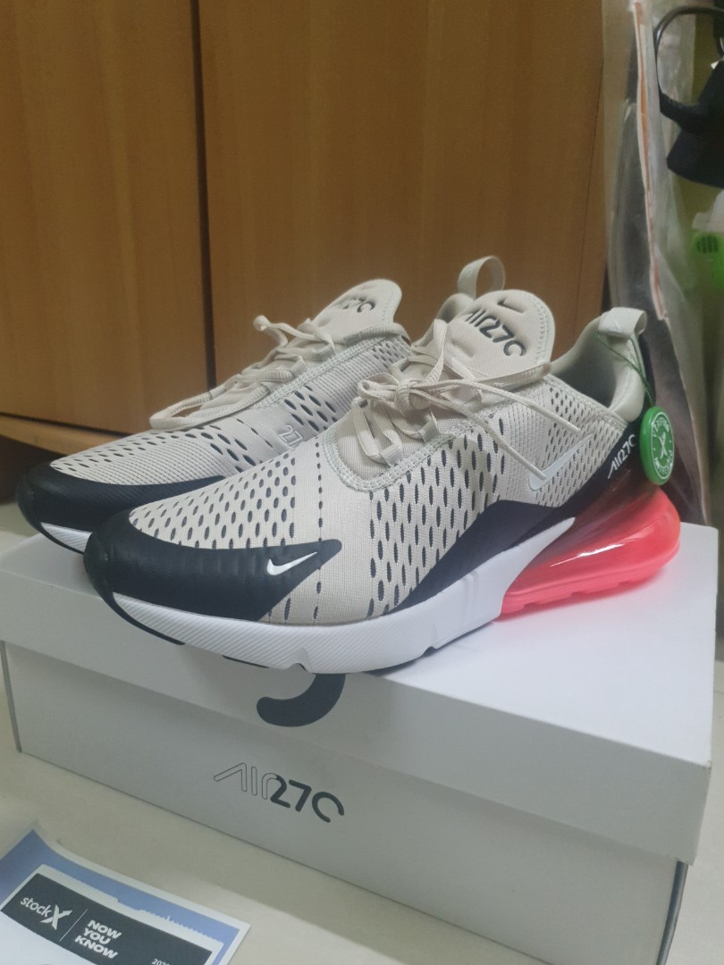 Nike air max 27 light bone hot punch top