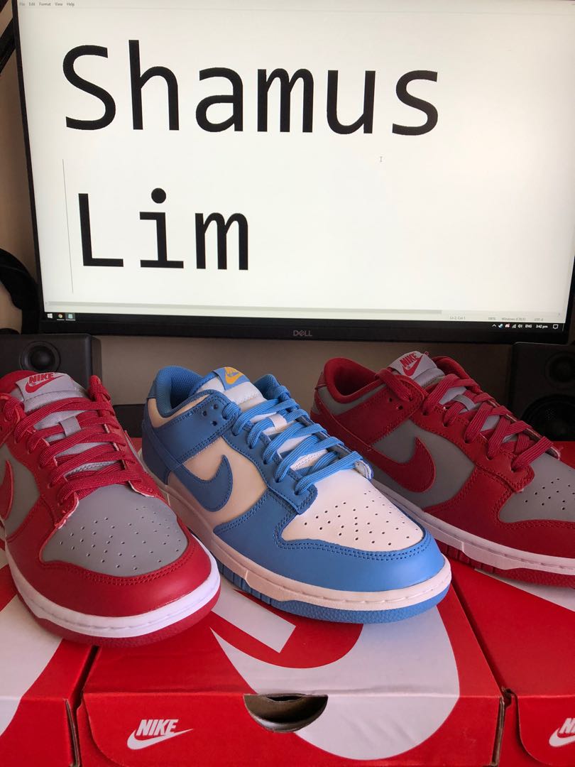 red gray dunks