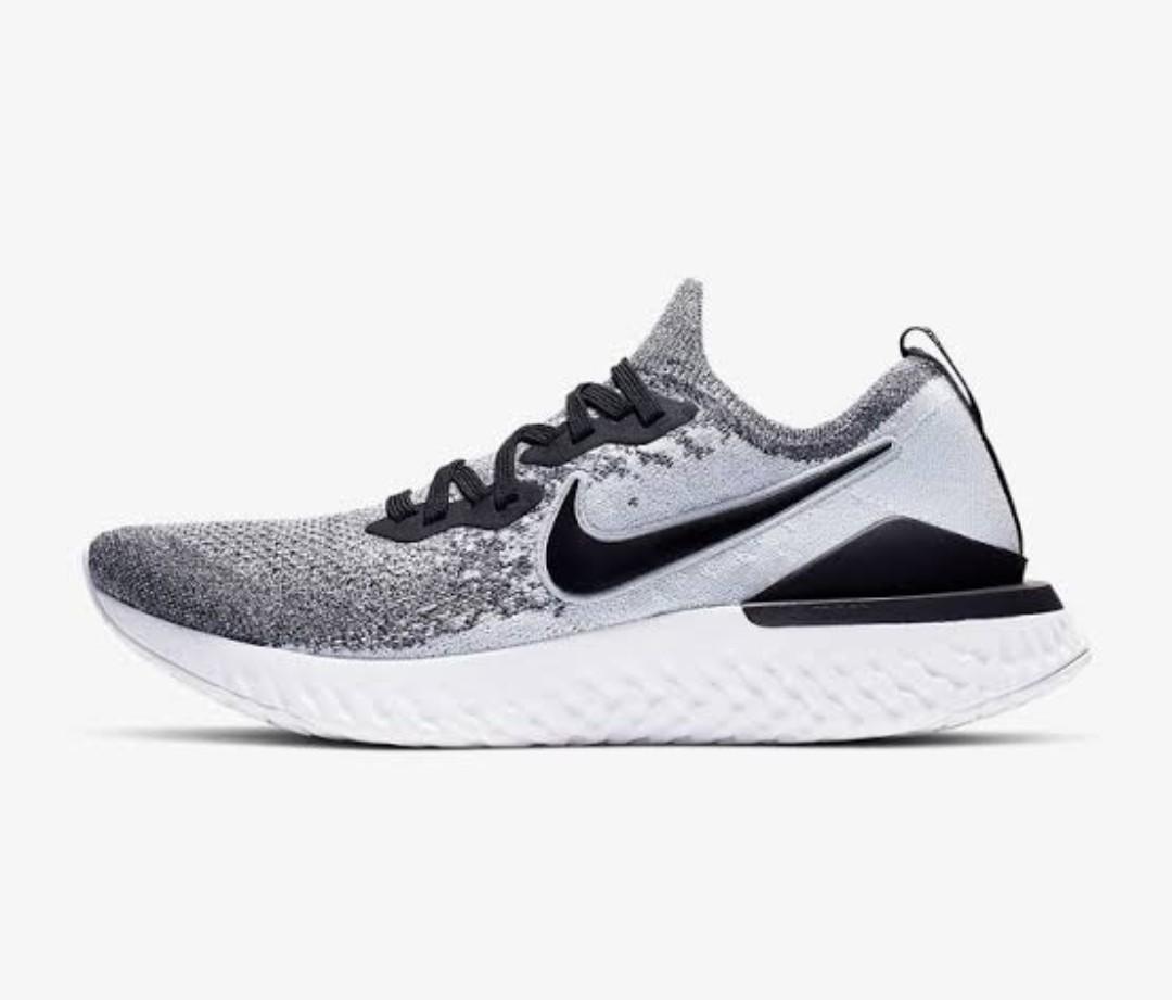Nike epic react flyknit 2 pure platinum original BNIB Fesyen Pria Sepatu Sneakers di Carousell