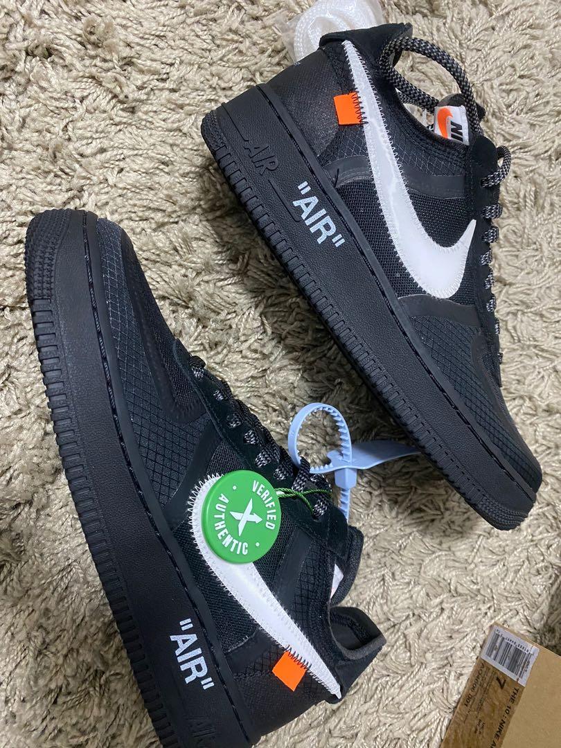 Off white air discount force 1 black replica