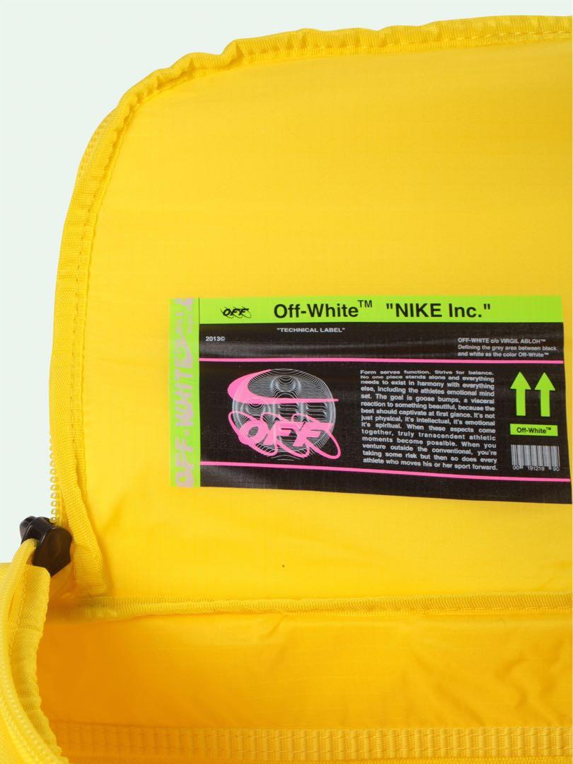 OFF-WHITE x Nike Duffle/Waist Bag Combo Opti YellowOFF-WHITE x