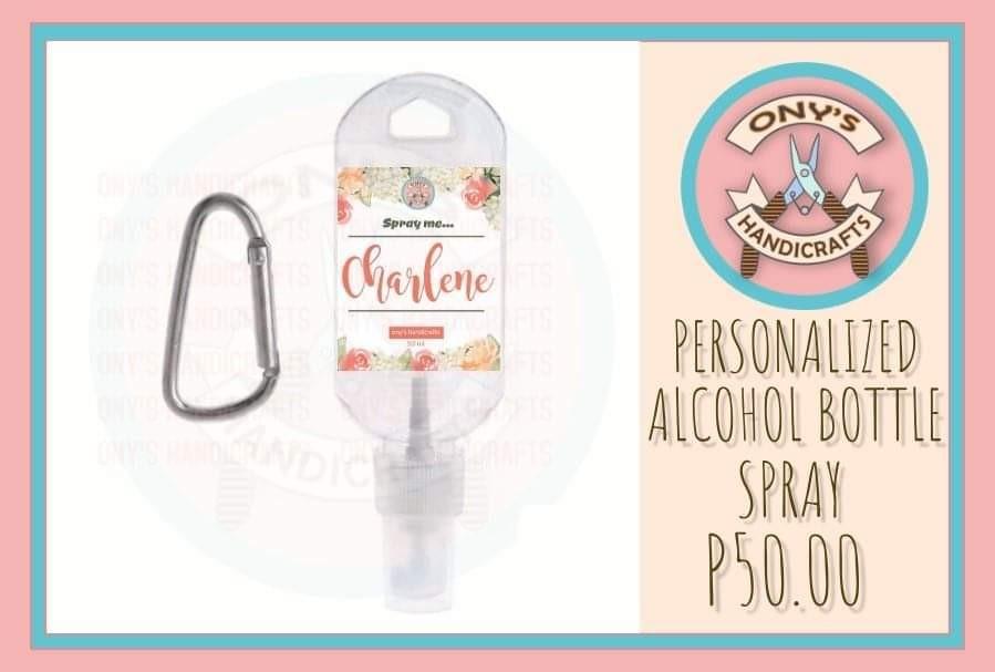 PERSONALIZED ALCOHOL BOTTLE SPRAY(Waterproof Label), Hobbies & Toys